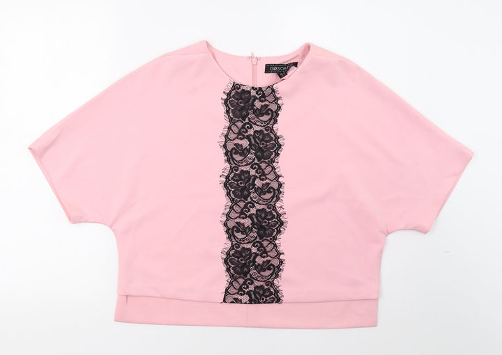 Girls On Film Womens Pink Basic T-Shirt Size 10