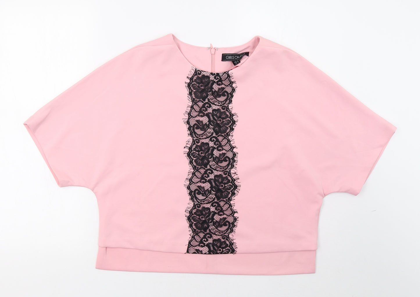 Girls On Film Womens Pink   Basic T-Shirt Size 10