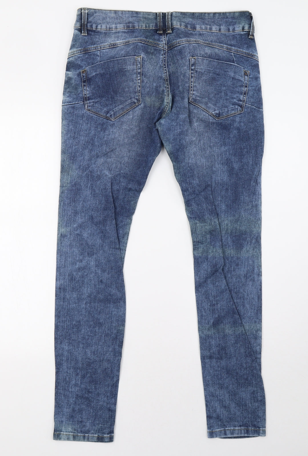 Primark Womens Blue  Denim Straight Jeans Size 14 L31 in