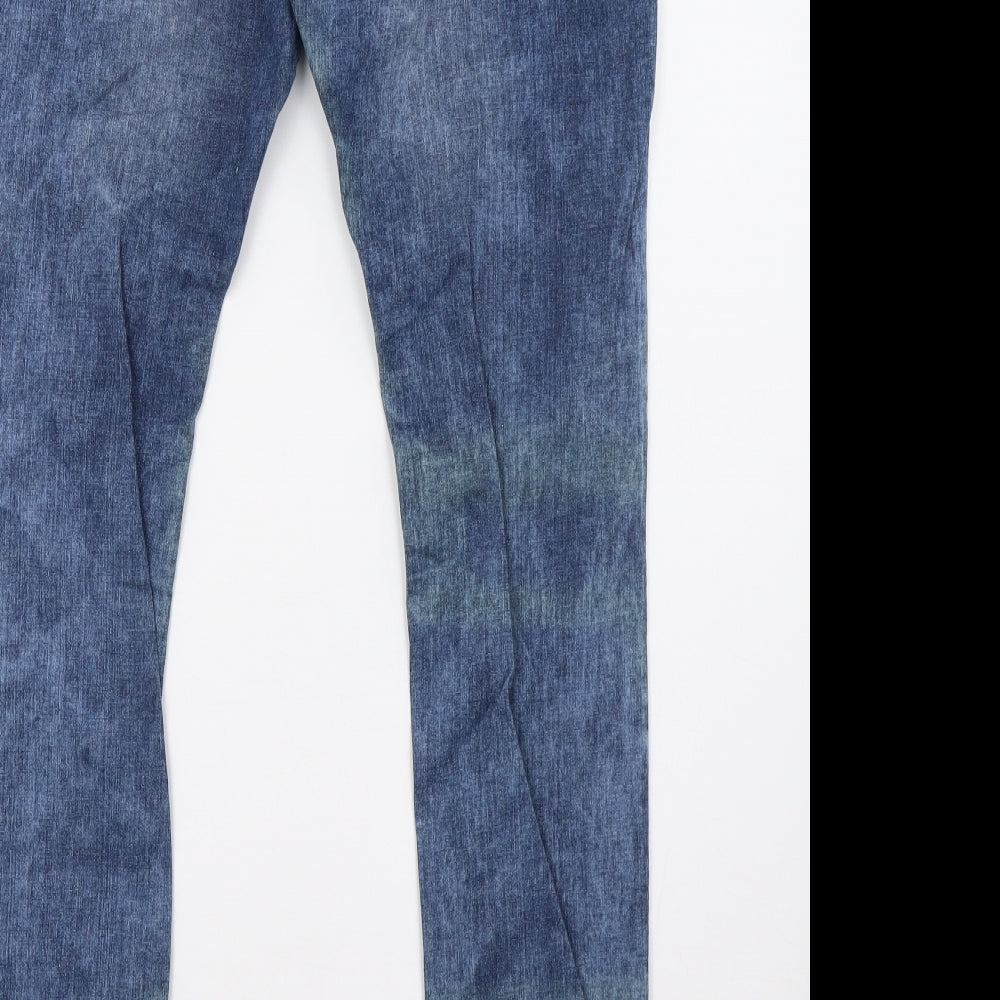Primark Womens Blue  Denim Straight Jeans Size 14 L31 in