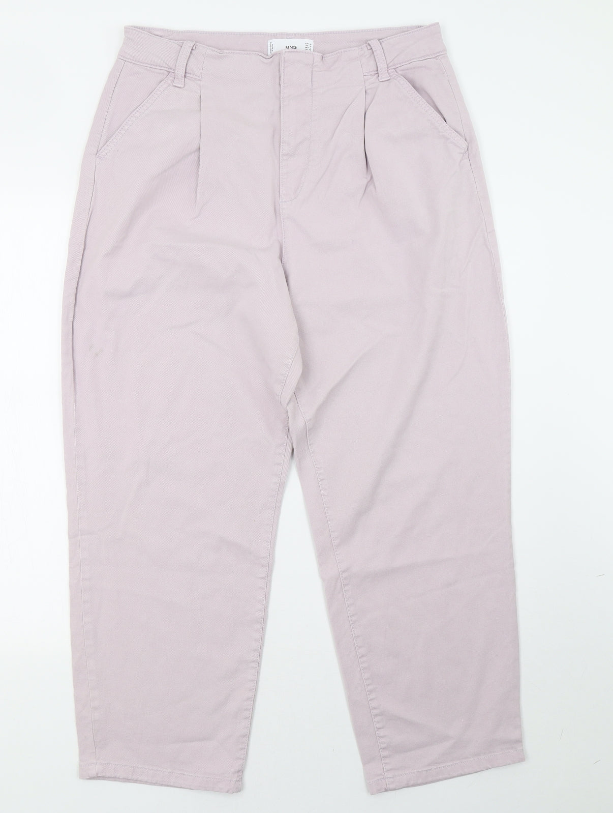Mango Womens Pink  Denim Mom Jeans Size 12 L28 in