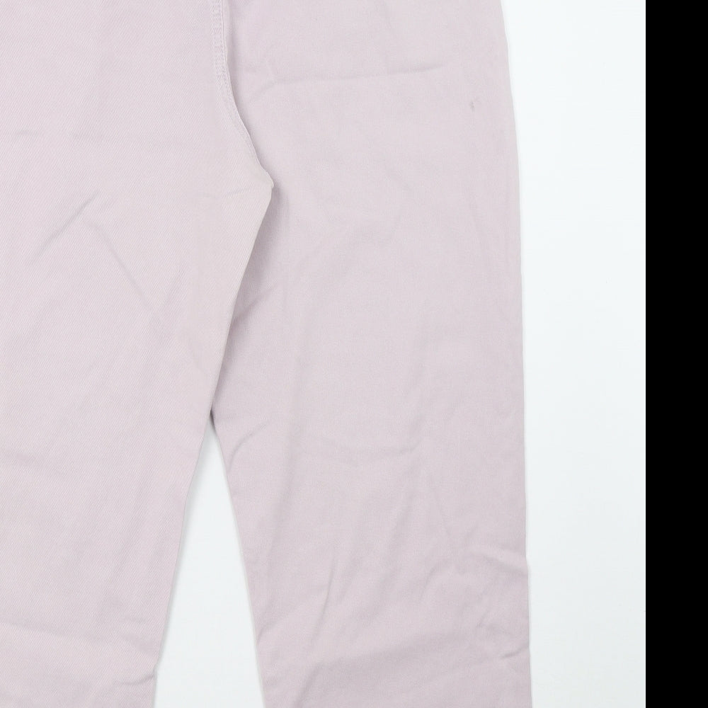 Mango Womens Pink  Denim Mom Jeans Size 12 L28 in