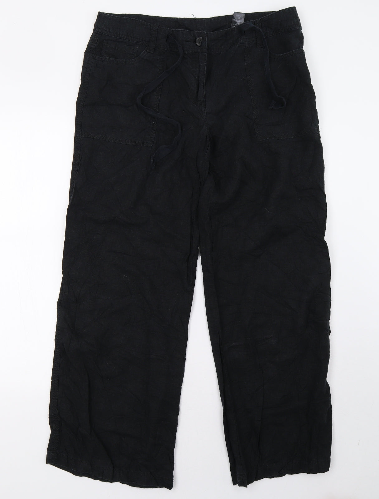 NEXT Womens Black   Trousers  Size 14 L31 in
