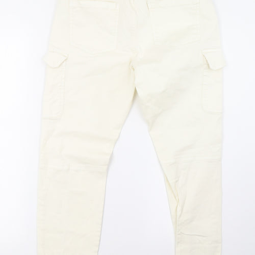 ovs  Womens White   Straight Jeans Size 8 L29 in