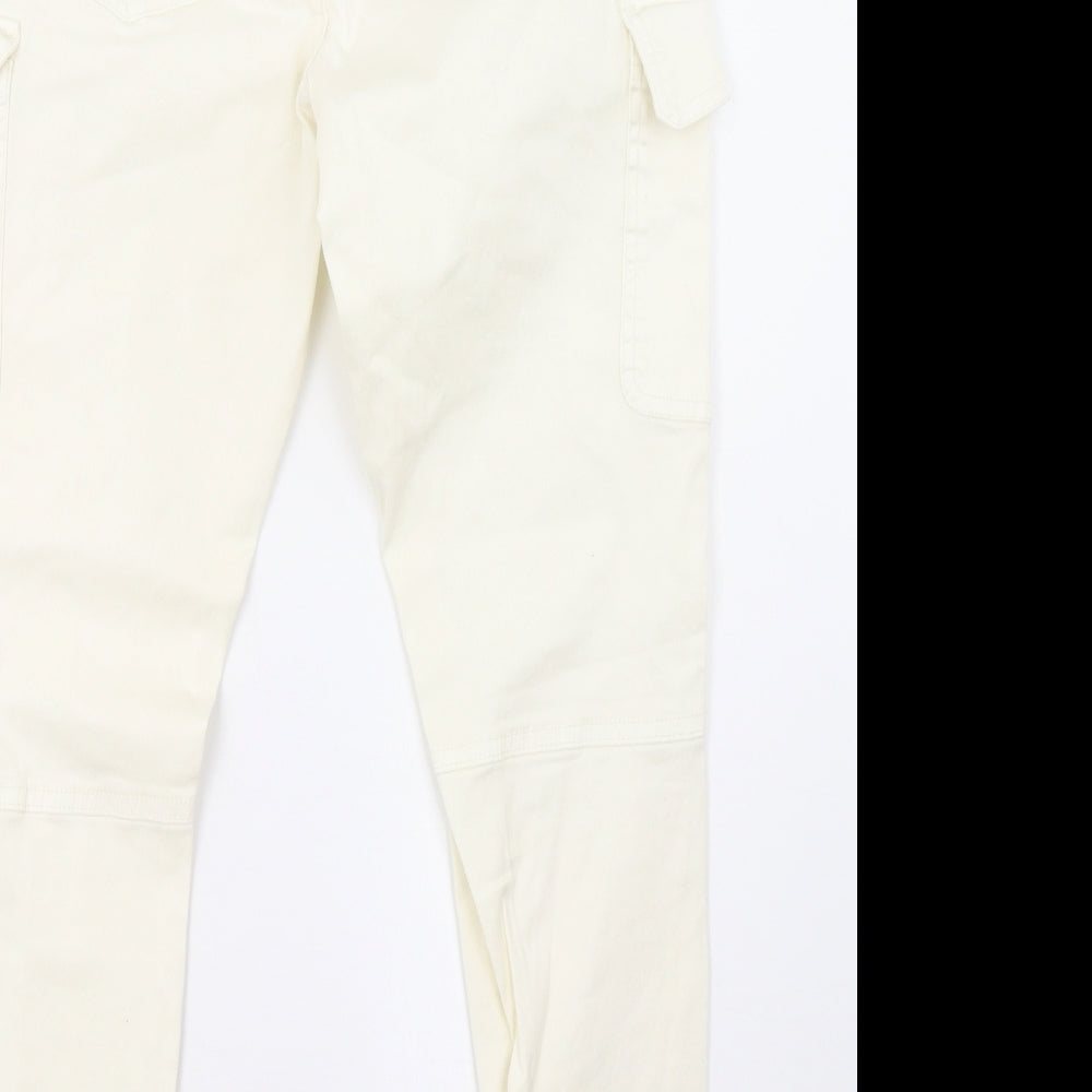 ovs  Womens White   Straight Jeans Size 8 L29 in