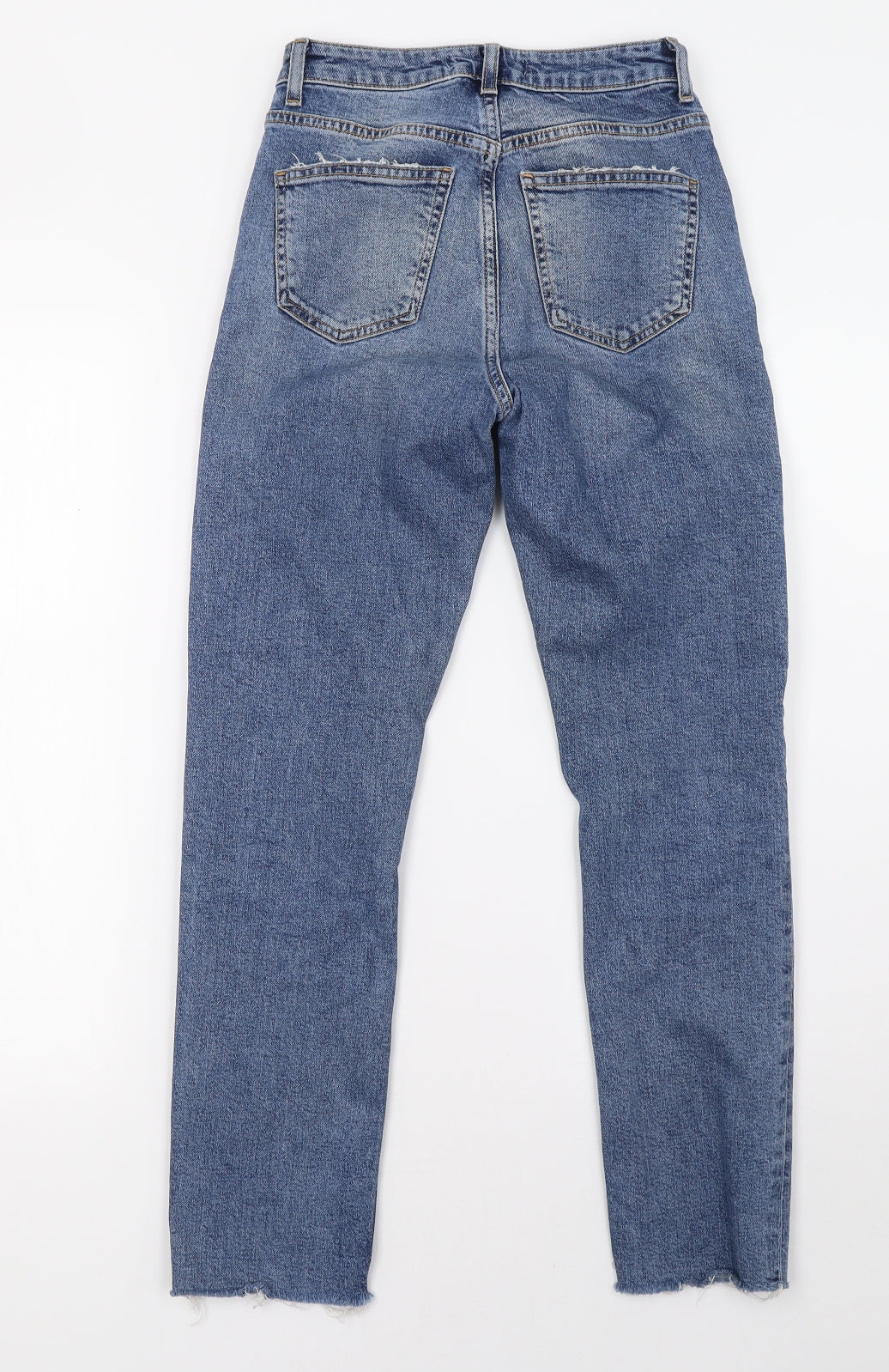 Primark Womens Blue  Denim Straight Jeans Size 4 L27 in