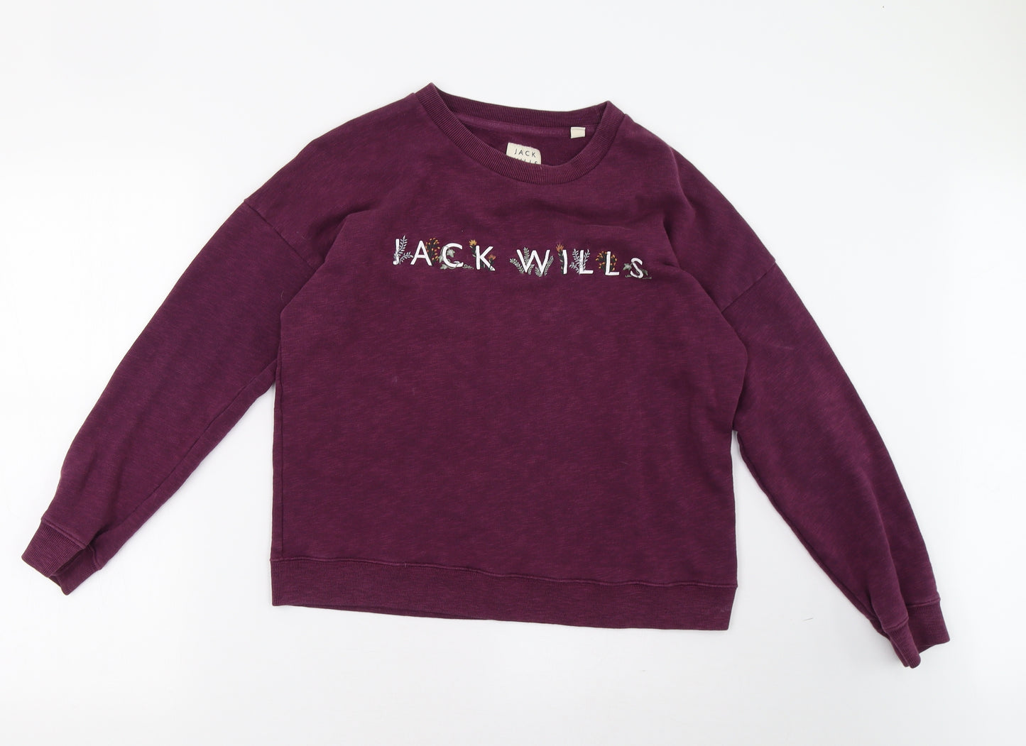 Jack Wills Womens Purple   Pullover Sweatshirt Size 10