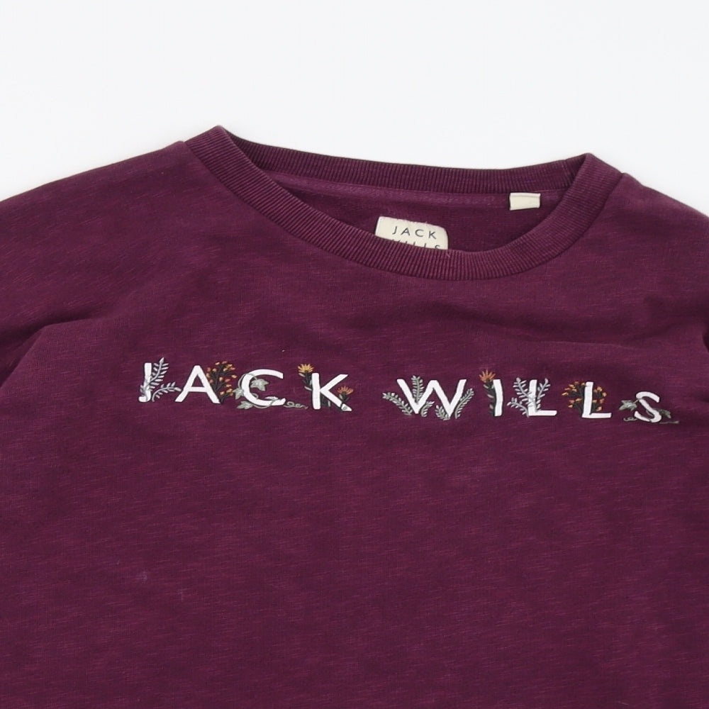 Jack Wills Womens Purple   Pullover Sweatshirt Size 10