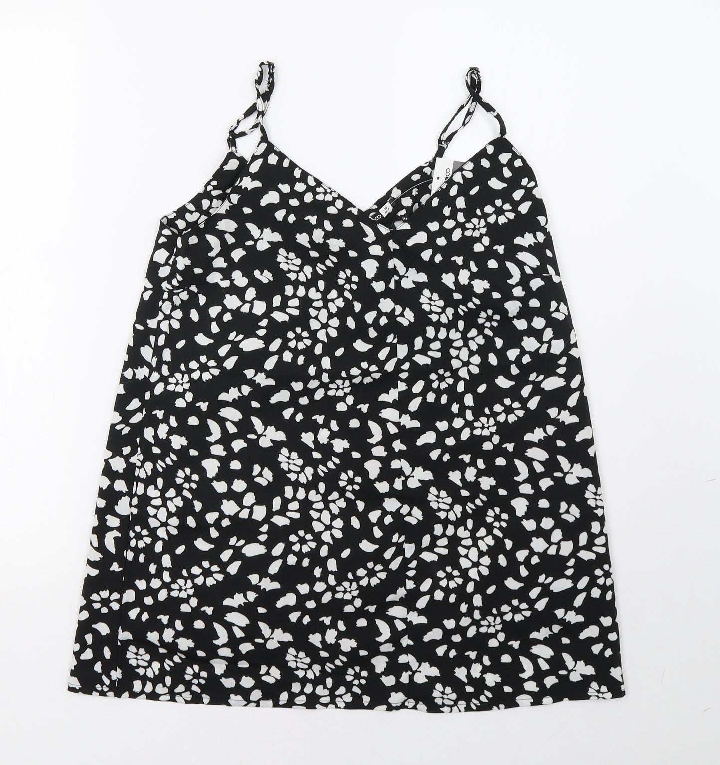 pep*co Womens Black Polka Dot  Basic Tank Size 10