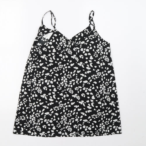 pep*co Womens Black Polka Dot  Basic Tank Size 10