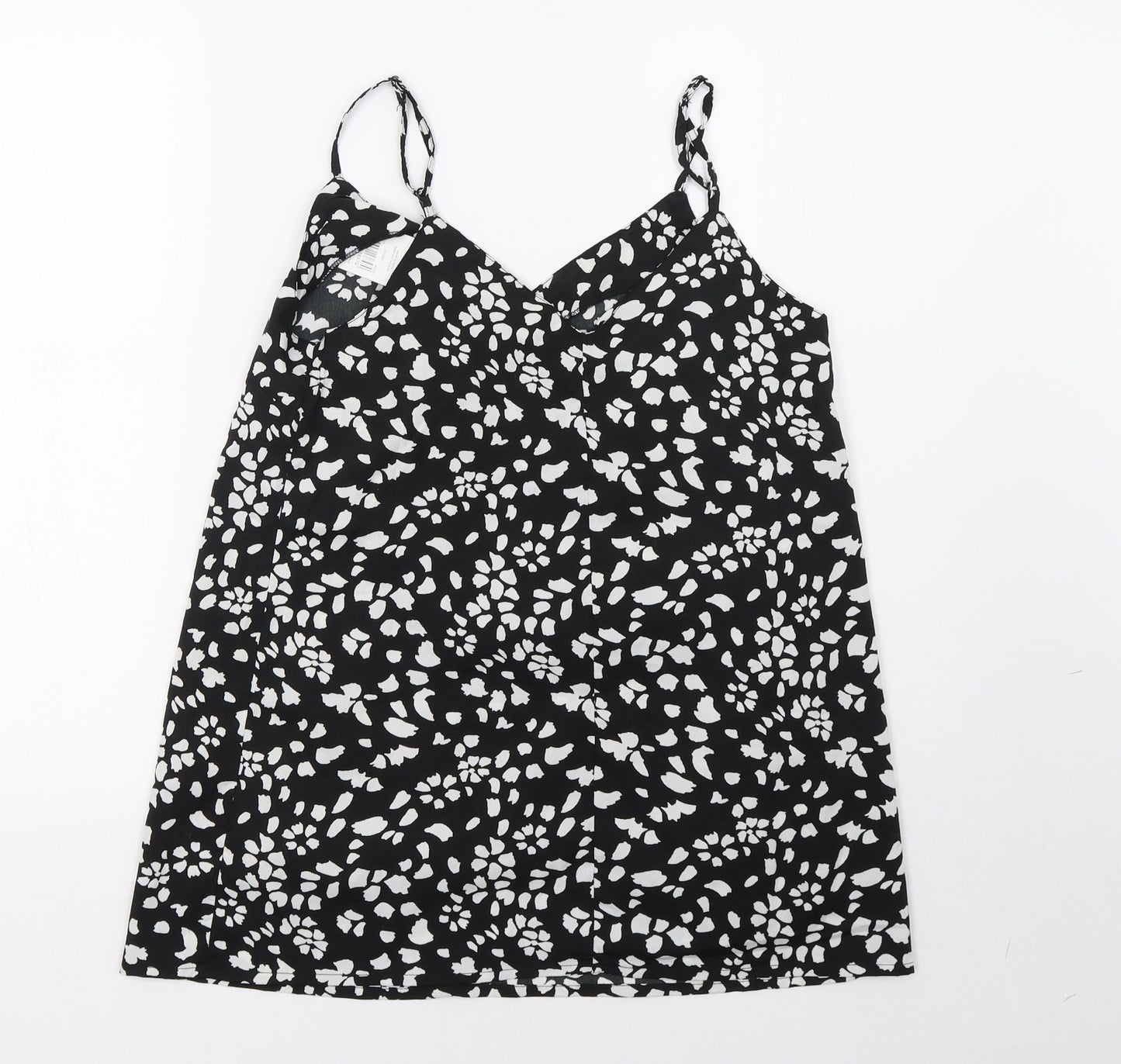 pep*co Womens Black Polka Dot  Basic Tank Size 10