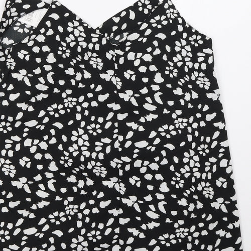 pep*co Womens Black Polka Dot  Basic Tank Size 10