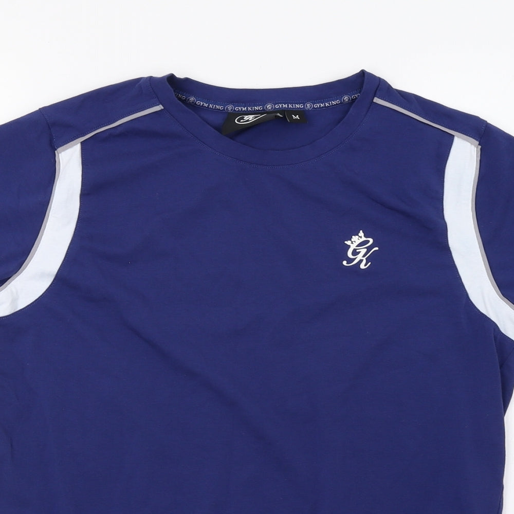 gymking Mens Blue    T-Shirt Size M