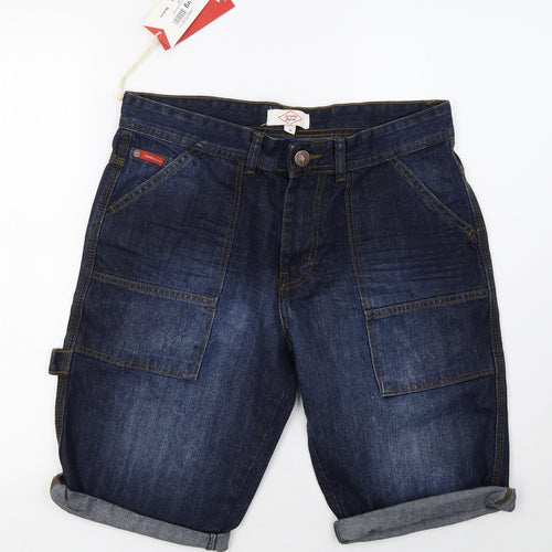 Lee Cooper Mens Blue  Denim  Shorts Size M