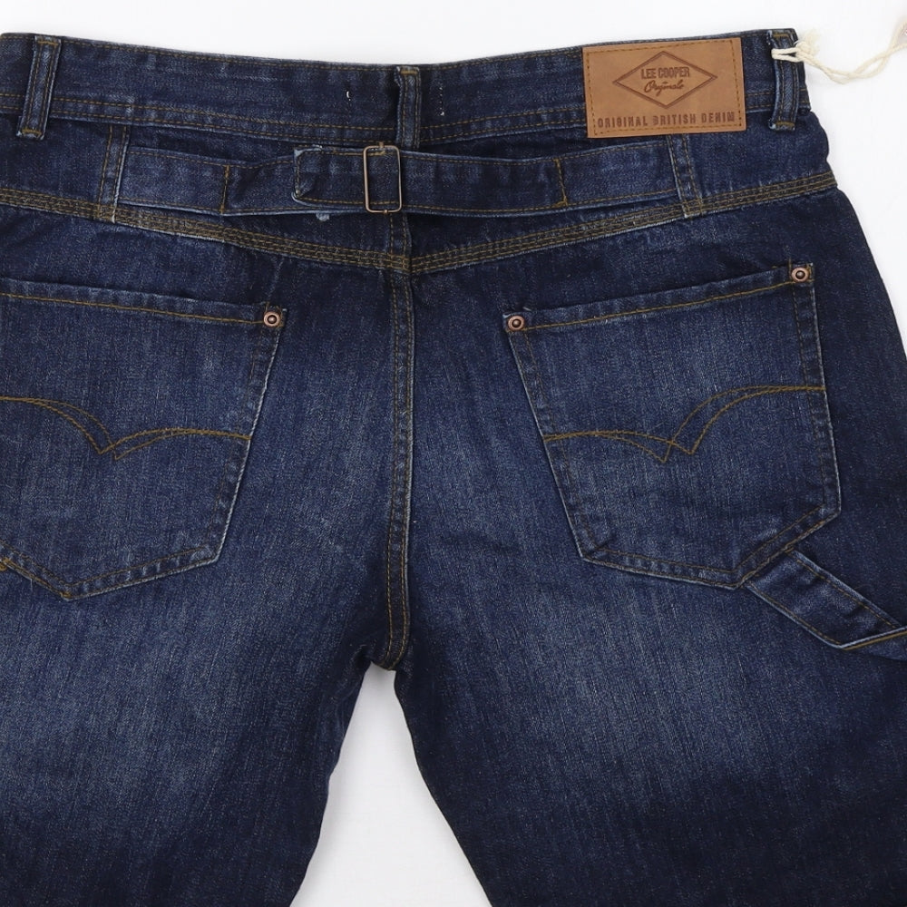 Lee Cooper Mens Blue  Denim  Shorts Size M