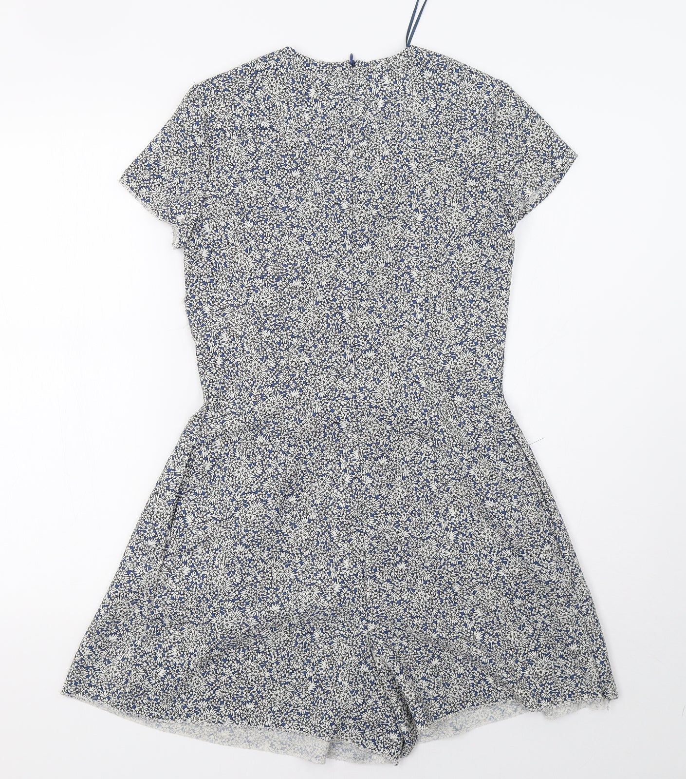Zara Womens Blue Polka Dot  Playsuit One-Piece Size S