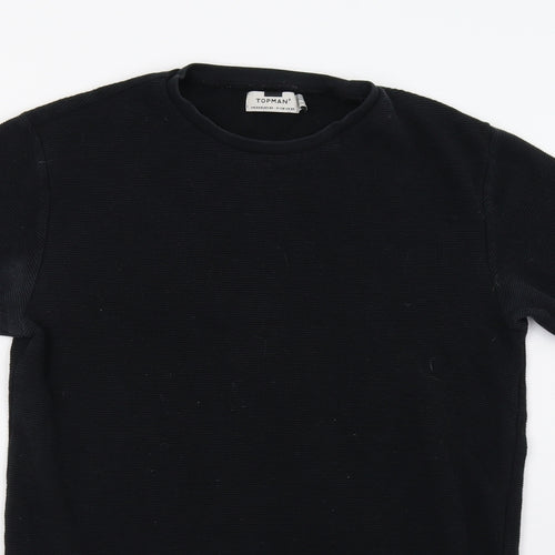 Topman Mens Black    T-Shirt Size XS