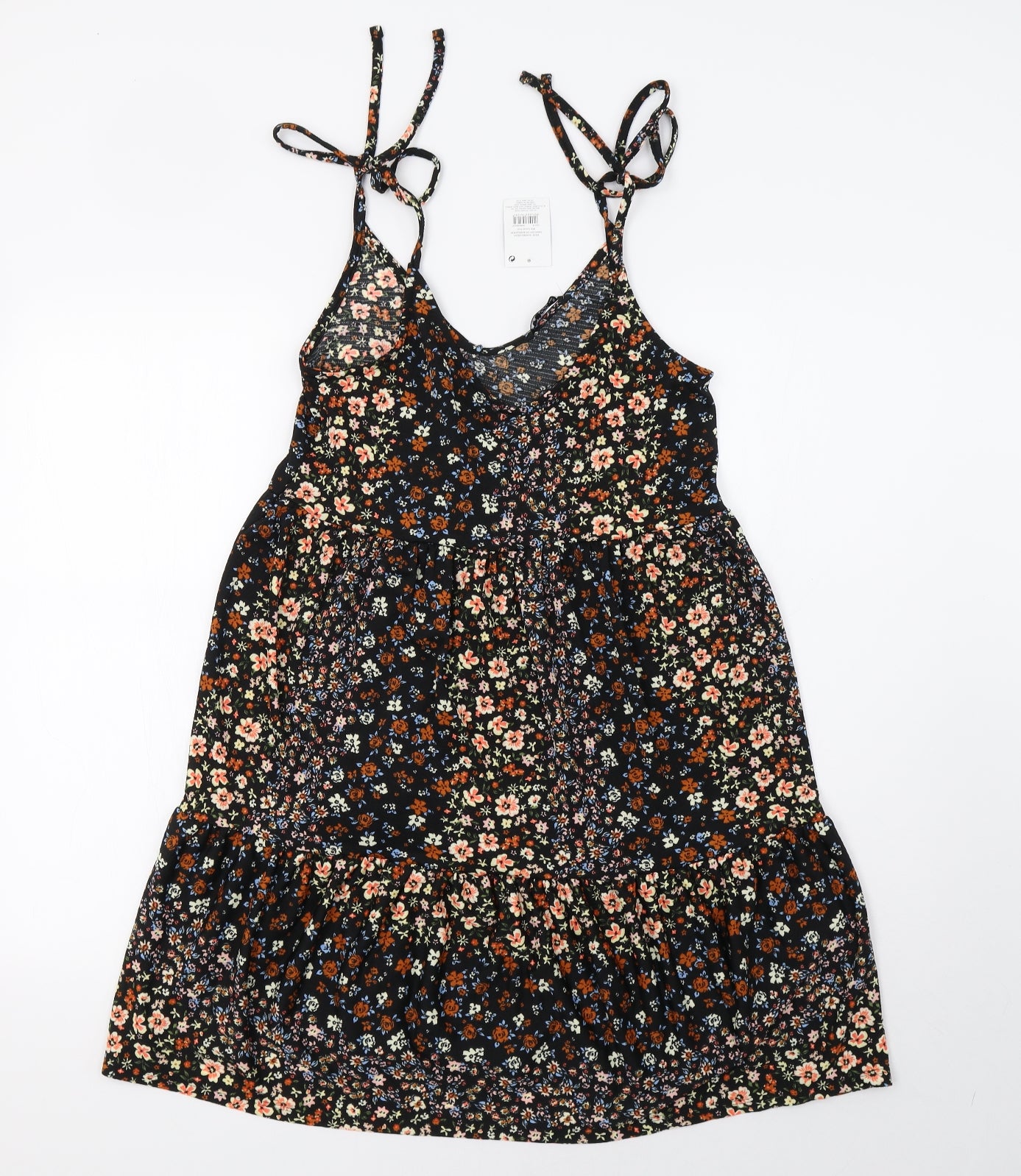 pep&co Womens Black Floral  A-Line  Size 8