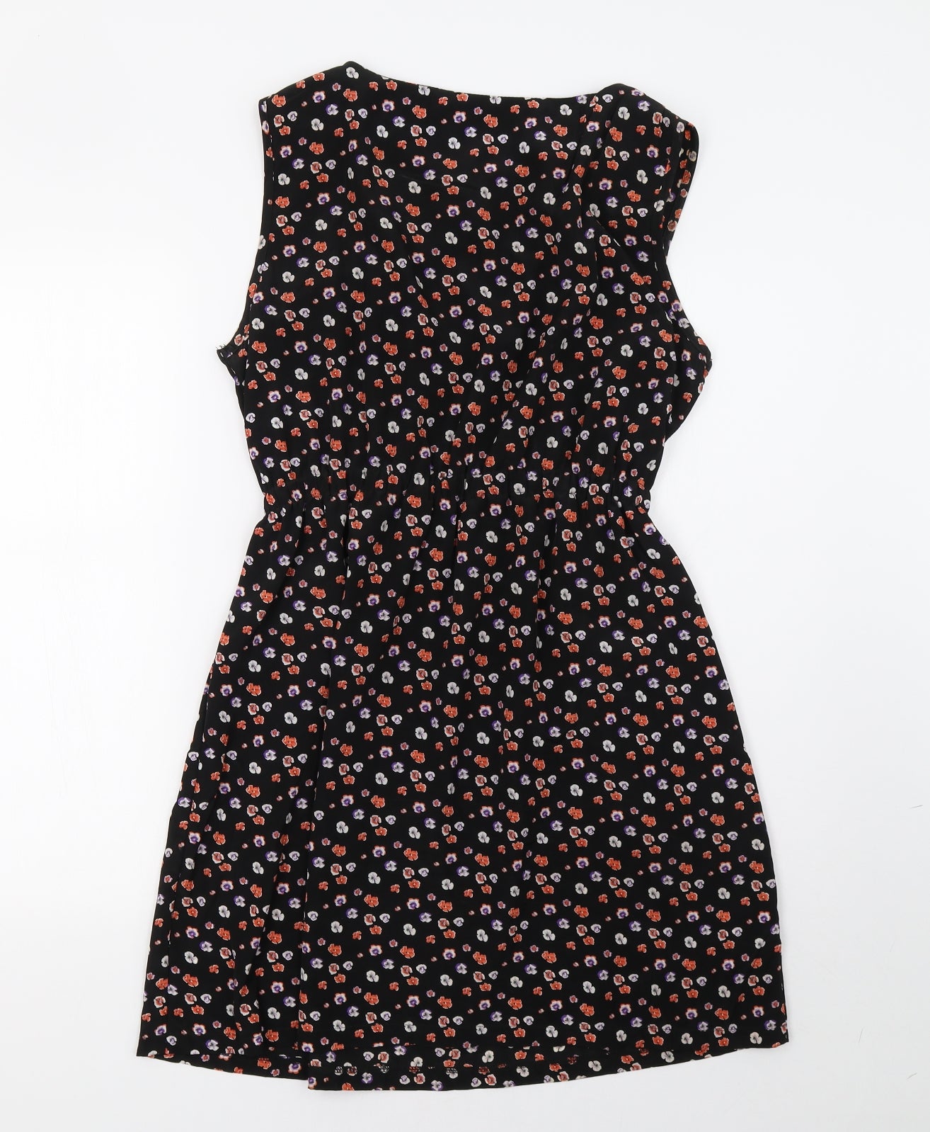 Apricot Womens Black Polka Dot  A-Line  Size L
