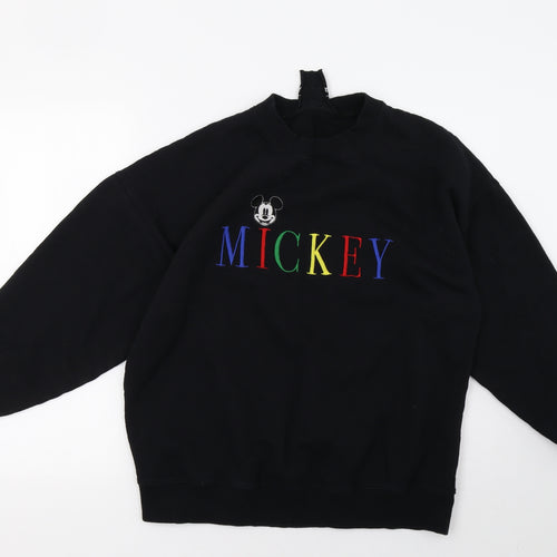 Disney Mens Black   Pullover Sweatshirt Size L
