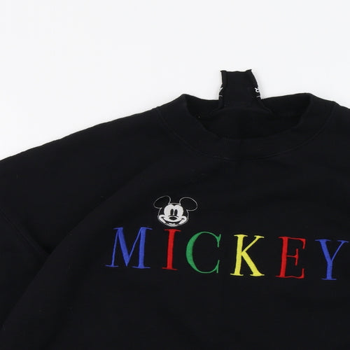 Disney Mens Black   Pullover Sweatshirt Size L