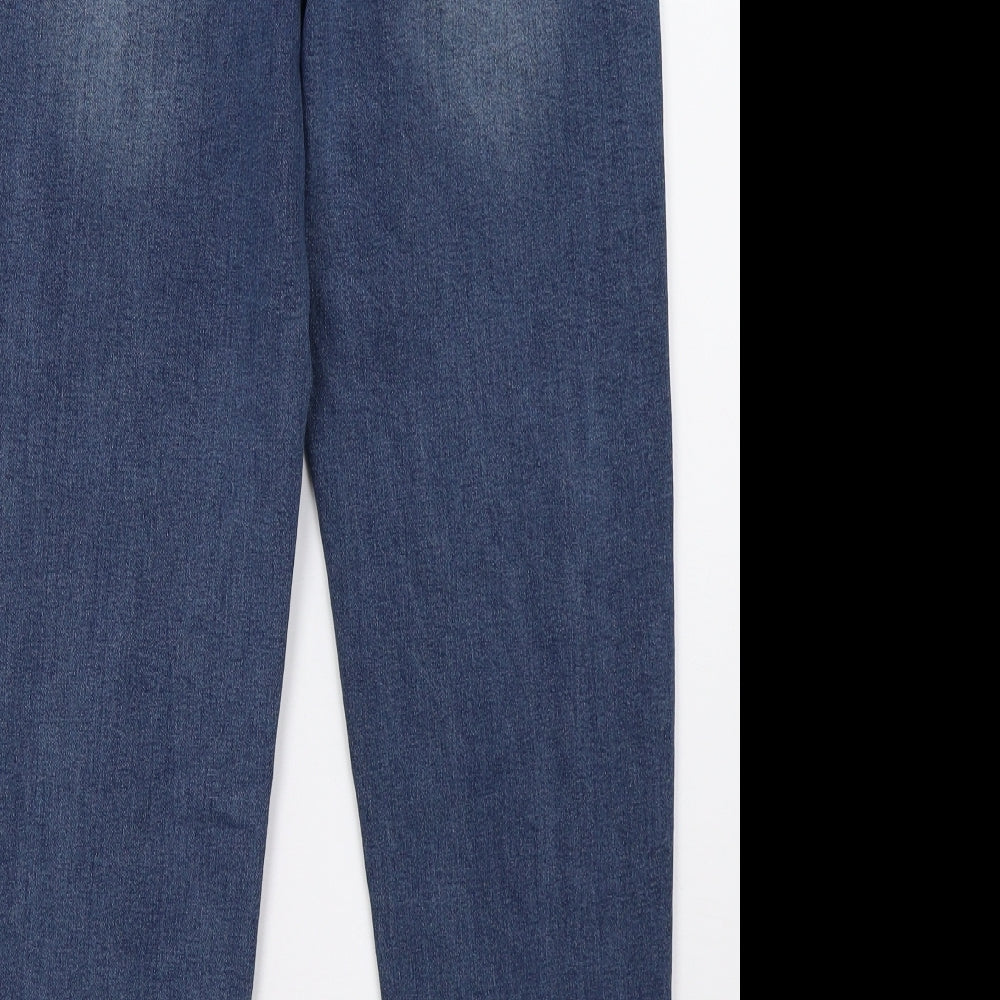 pep&co Womens Blue  Denim Mom Jeans Size 12 L30 in