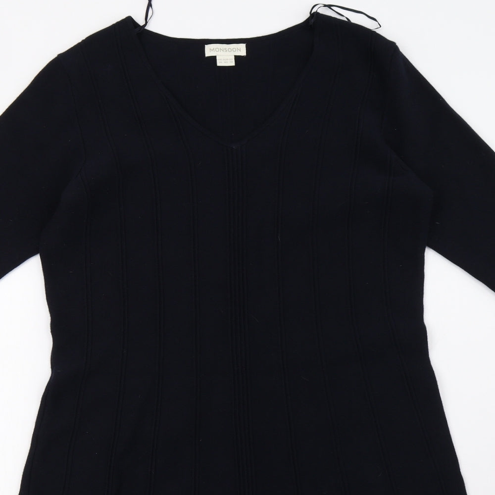 Monsoon Womens Blue   A-Line  Size 14