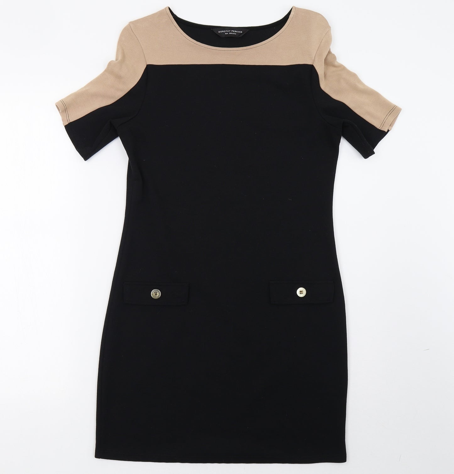 Dorothy Perkins Womens Black   A-Line  Size 8