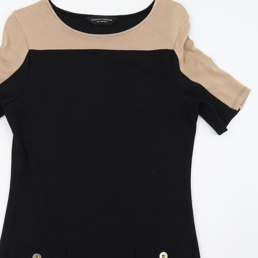 Dorothy Perkins Womens Black   A-Line  Size 8