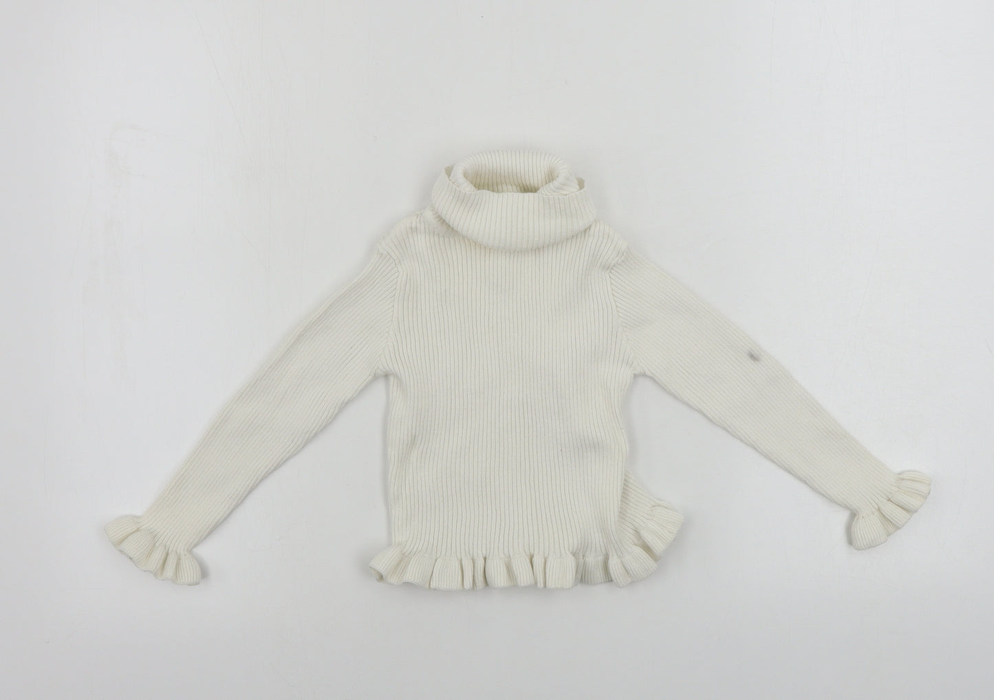 Matalan  Girls Ivory   Pullover Jumper Size 6 Years