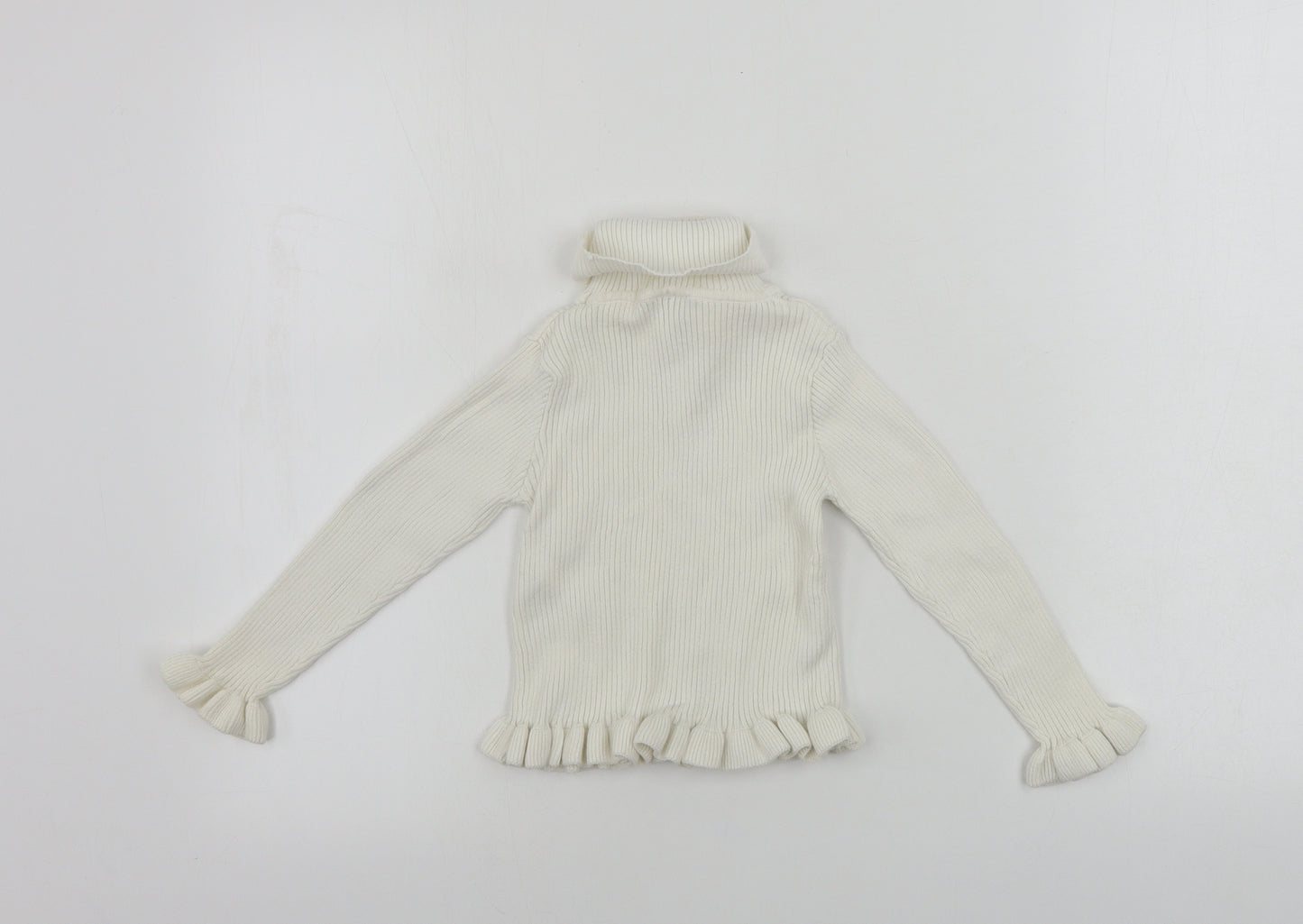 Matalan  Girls Ivory   Pullover Jumper Size 6 Years