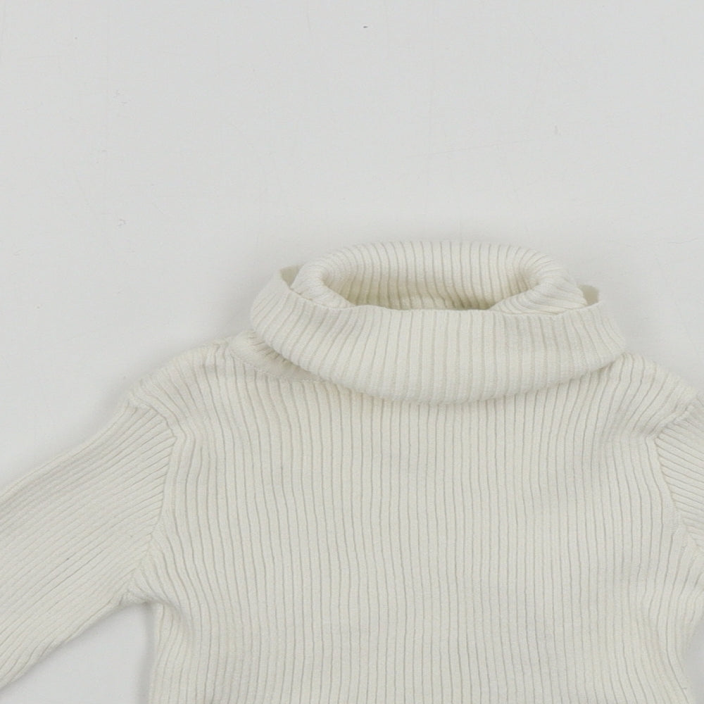 Matalan  Girls Ivory   Pullover Jumper Size 6 Years