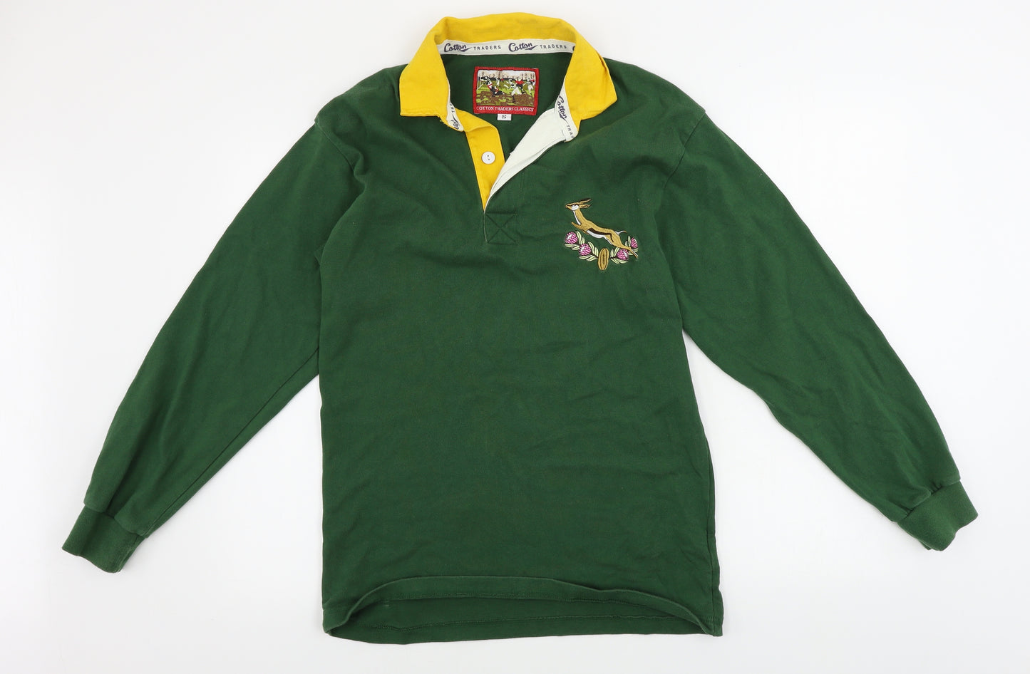 Cotton Traders  Mens Green    Polo Size S