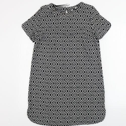 Peacocks  Womens White Geometric  A-Line  Size 12