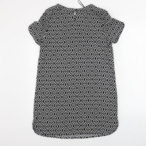 Peacocks  Womens White Geometric  A-Line  Size 12