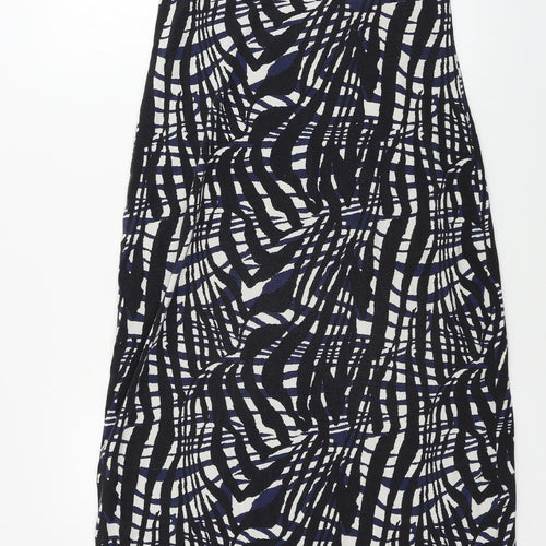 H&M  Womens Black Geometric  A-Line  Size M