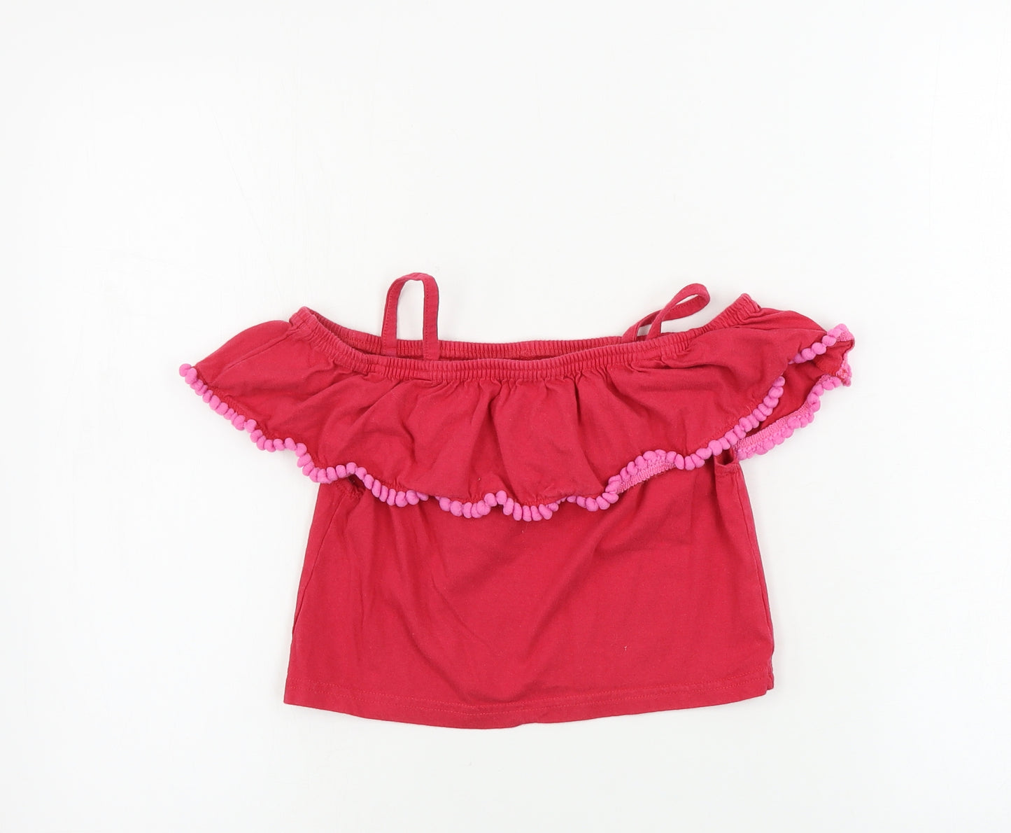 Studio Girls Red   Basic T-Shirt Size 5-6 Years