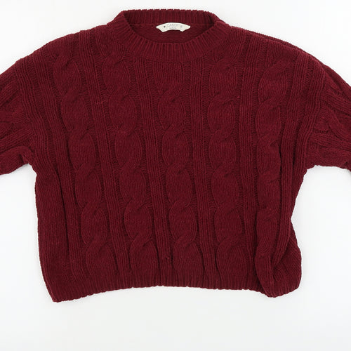 Matalan Girls Red   Pullover Jumper Size 12 Years