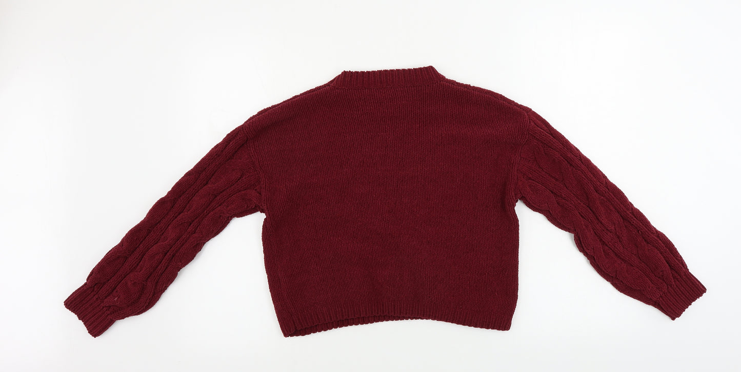 Matalan Girls Red   Pullover Jumper Size 12 Years