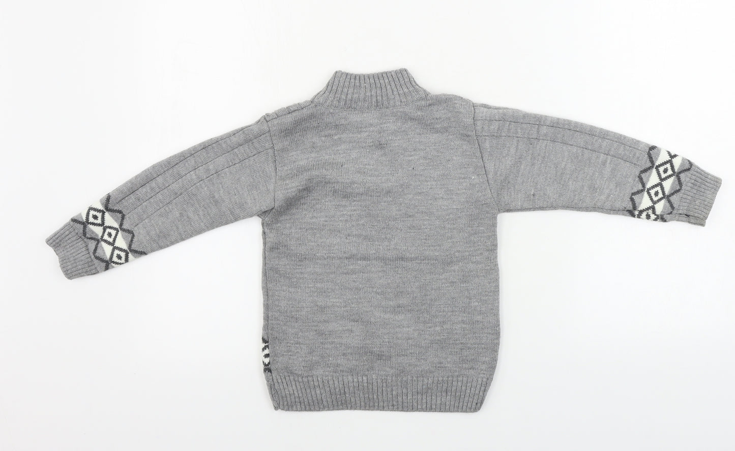 oz goren  Boys Grey   Henley Jumper Size 4 Years