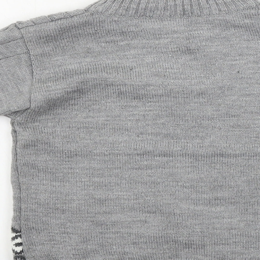 oz goren  Boys Grey   Henley Jumper Size 4 Years