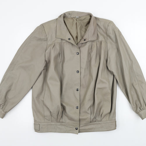 Preworn  Womens Beige   Jacket Coat Size 14
