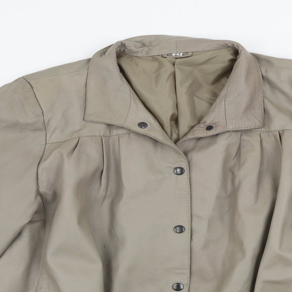 Preworn  Womens Beige   Jacket Coat Size 14