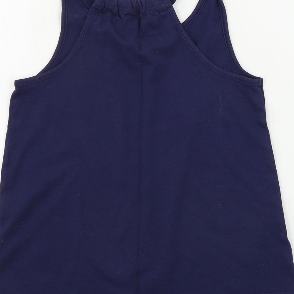 Nutmeg  Girls Blue   Basic T-Shirt Size 9-10 Years