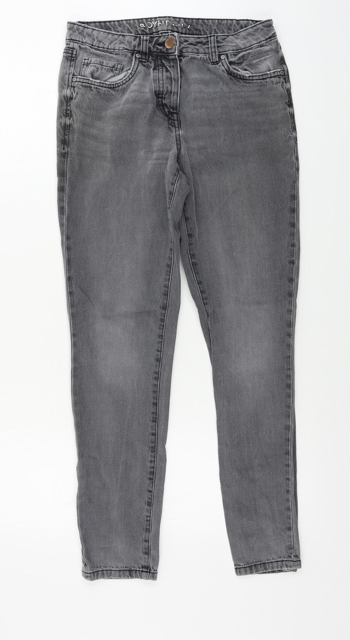 NEXT Womens Grey Skinny Jeans Size 6 L26 in