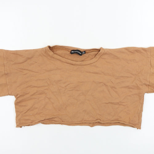 PRETTYLITTLETHING  Womens Brown   Pullover Jumper Size 8