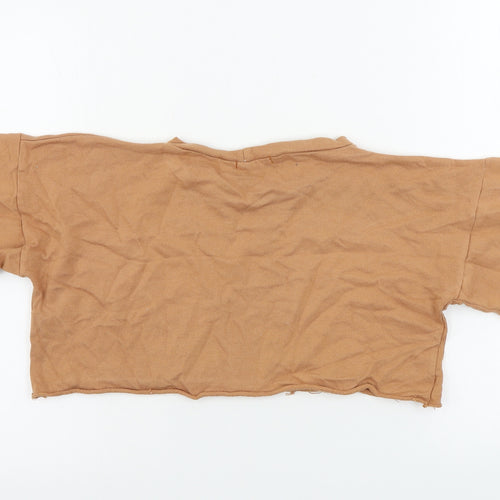 PRETTYLITTLETHING  Womens Brown   Pullover Jumper Size 8