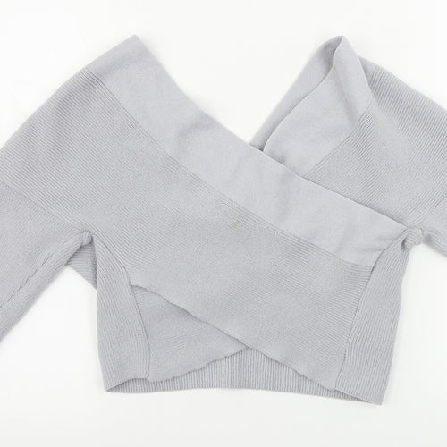 Boohoo  Womens Grey   Pullover Jumper Size M