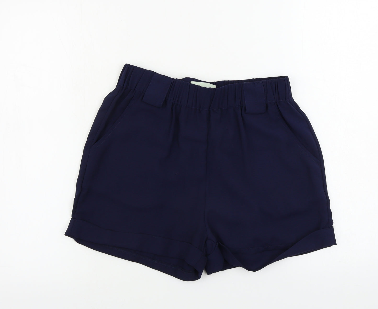 moves  Womens Blue Paisley  Sweat Shorts Size 10