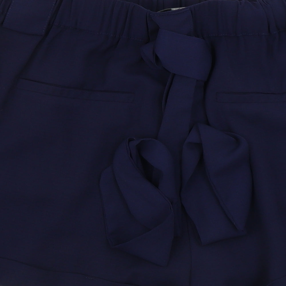 moves  Womens Blue Paisley  Sweat Shorts Size 10